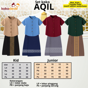 PO AQIL SET KOKO SARUNG (KIDS) BY KAKADEDE