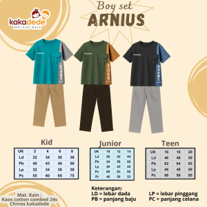 PO BOY SET ARNIUS (KIDS) BY KAKADEDE