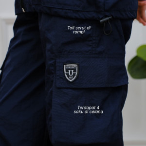 PO KIMI SET VEST CARGO PANTS BY UPRIGHT 