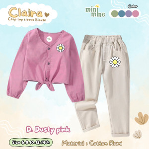 PO CLAIRA CROP TOP SLEVE BLOUSE BY MINIMINE