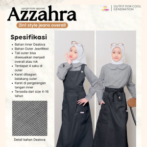 PO AZZAHRA 2IN1 STYLE JEANS OVERALL BY UPRIGHT