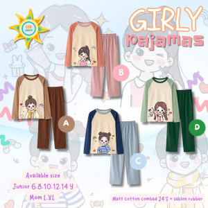 PO GIRLY PAJAMAS BY SUN EARTH