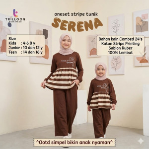 PO ONESET STRIPE TUNIK SERENA BY TRILOON