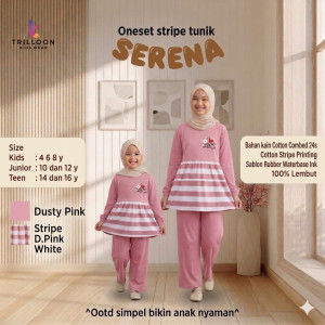 PO ONESET STRIPE TUNIK SERENA BY TRILOON