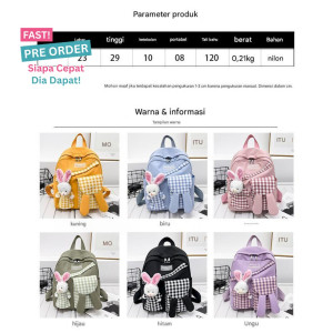 FAST PO BUNNY SQUARE BACKPACK