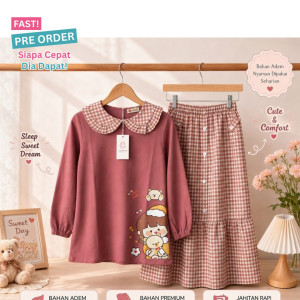 FAST PO CUTE BEAR SETELAN ANAK PEREMPUAN