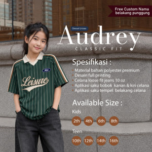 PO ONESET JERSEY AUDREY SPORTY CUSTOM NAMA BY MASTER KIDDOS