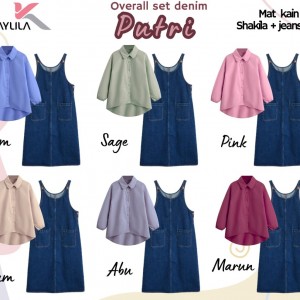 OVERALL SET DENIM PUTRI DEWASA BY KHAYLILA