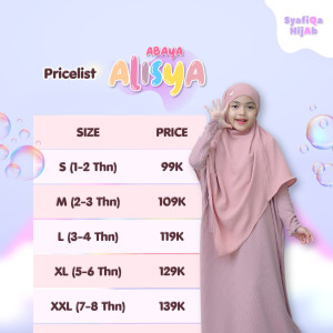 PO ONLY ABAYA ALISYA BY SYAFIQA