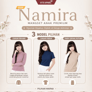PO NAMIRA MANSET ANAK PANJANG BY VITTO APPAREL