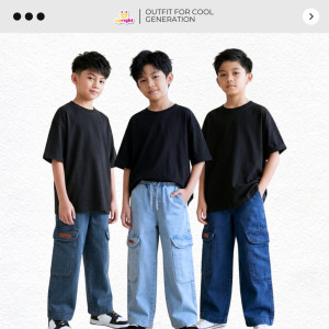 PO GAVIN JEANS CARGO BY UPRIGHT