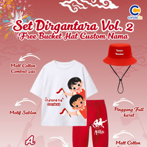 PO SET DIRGANTARA FREE BUCKET HAT CUSTOME NAME VOL 2 BY CIRCLE.IN