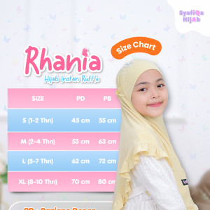 FAST PO RHANIA HIJAB INSTAN RUFFLE BY SYAFIQA