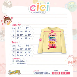 PO CICI LONGSLEEVE TEES BY SILVER KIDS