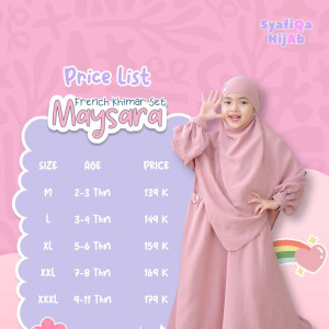 PO FRENCH KHIMAR SET MAYSARA BY SYAFIQA HIJAB