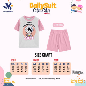 PO DAILY SUIT SET CUSTOM NAMA CITA-CITA SERIES HK GRUP