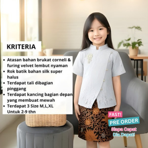 FAST PO KIRANI SET KEBAYA PENDEK ANAK