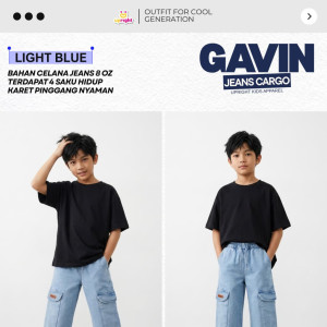 PO GAVIN JEANS CARGO BY UPRIGHT