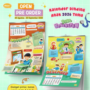 PO KALENDER DINDING ANAK 2026 BY AHLAN