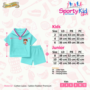 PO SET HOODIE SPORTY KIDS GIRL BY SILVERKIDS