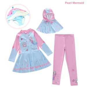 FAST PO 3IN1 TUNIK GIRL SERIES BAJU RENANG