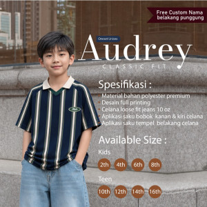 PO ONESET JERSEY AUDREY SPORTY CUSTOM NAMA BY MASTER KIDDOS