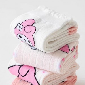 FAST PO MARU COTTON CALF SOCKS - MELODY SERIES