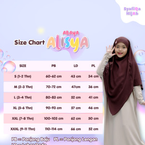 PO ONLY ABAYA ALISYA BY SYAFIQA