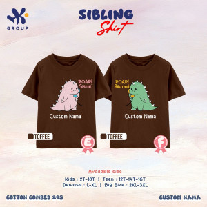 PO SIBLING TSHIRT CUSTOM NAME LENGAN PENDEK BY HK GROUP