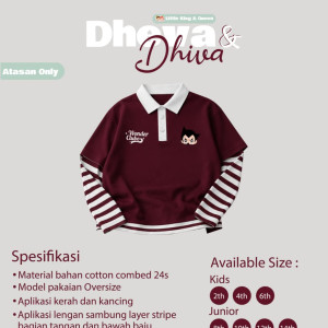 PO DHEVA & DHIVA T-SHIRT ONLY BY LITTLE KING & QUEEN