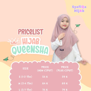 PO HIJAB QUEENSHA (NON CIPUT) BY SYAFIQA