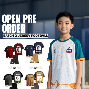 BATCH 2 JERSEY FOOTBAAL SET CUSTOM NAME DAN NOMOR PUNGGUNG BY UPRIGHT
