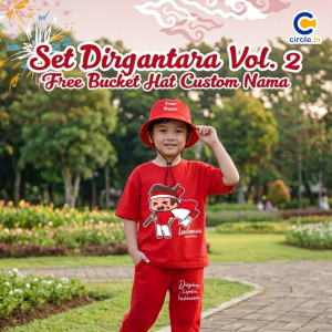 PO SET DIRGANTARA FREE BUCKET HAT CUSTOME NAME VOL 2 BY CIRCLE.IN