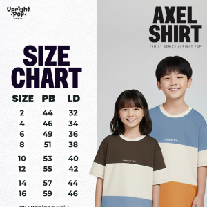 PO BATCH 2 AXEL SHIRT (LENGAN PENDEK) (CEWEK) BY UPRIGHT POP