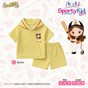 PO SET HOODIE SPORTY KIDS GIRL BY SILVERKIDS