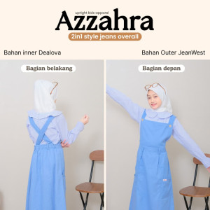 PO AZZAHRA 2IN1 STYLE JEANS OVERALL BY UPRIGHT