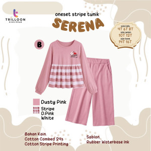 PO ONESET STRIPE TUNIK SERENA BY TRILOON