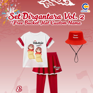 PO SET DIRGANTARA FREE BUCKET HAT CUSTOME NAME VOL 2 BY CIRCLE.IN