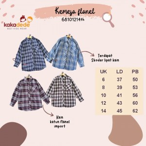 KEMEJA FLANEL PANJANG ARDIAZ BY KAKADEDE