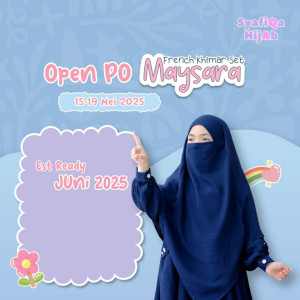 PO FRENCH KHIMAR SET MAYSARA DEWASA BY SYAFIQA HIJAB