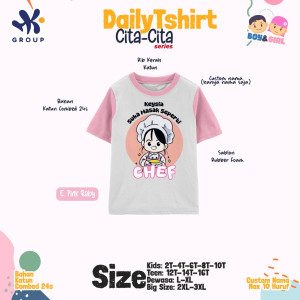 PO DAILY SUIT TSHIRT CUSTOM NAMA CITA-CITA SERIES HK GRUP