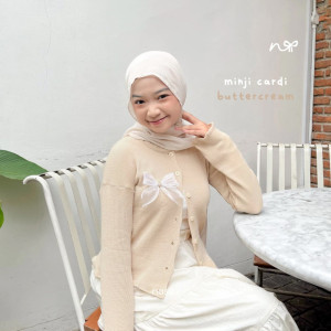 FAST PO MINJI BOW CARDIGAN