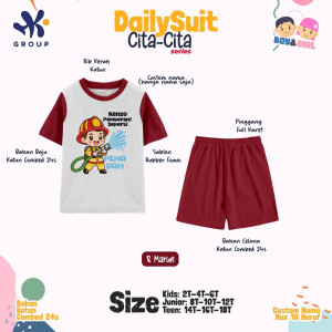 PO DAILY SUIT SET CUSTOM NAMA CITA-CITA SERIES HK GRUP