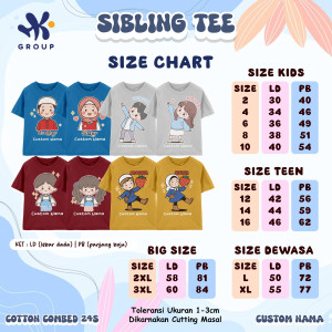 PO SIBLING TEE (PENDEK) BY HK GRUP
