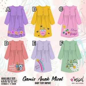 GAMIS ANAK MISEL BABY TERRY IMPORT