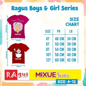 MIXUE T-SHIRT BOYS AND GIRLS SERIES BY RAGUS