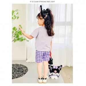 FAST PO SANRIO SET PLAID SHORT PANTS