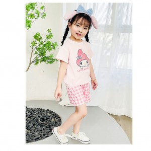 FAST PO SANRIO SET PLAID SHORT PANTS