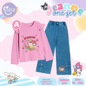 PO JEANNE ONE SET JEANS BY TUFLA