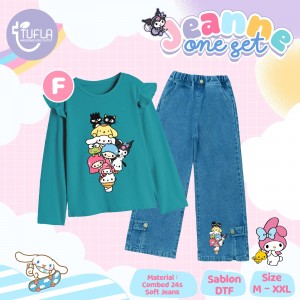 PO JEANNE ONE SET JEANS BY TUFLA